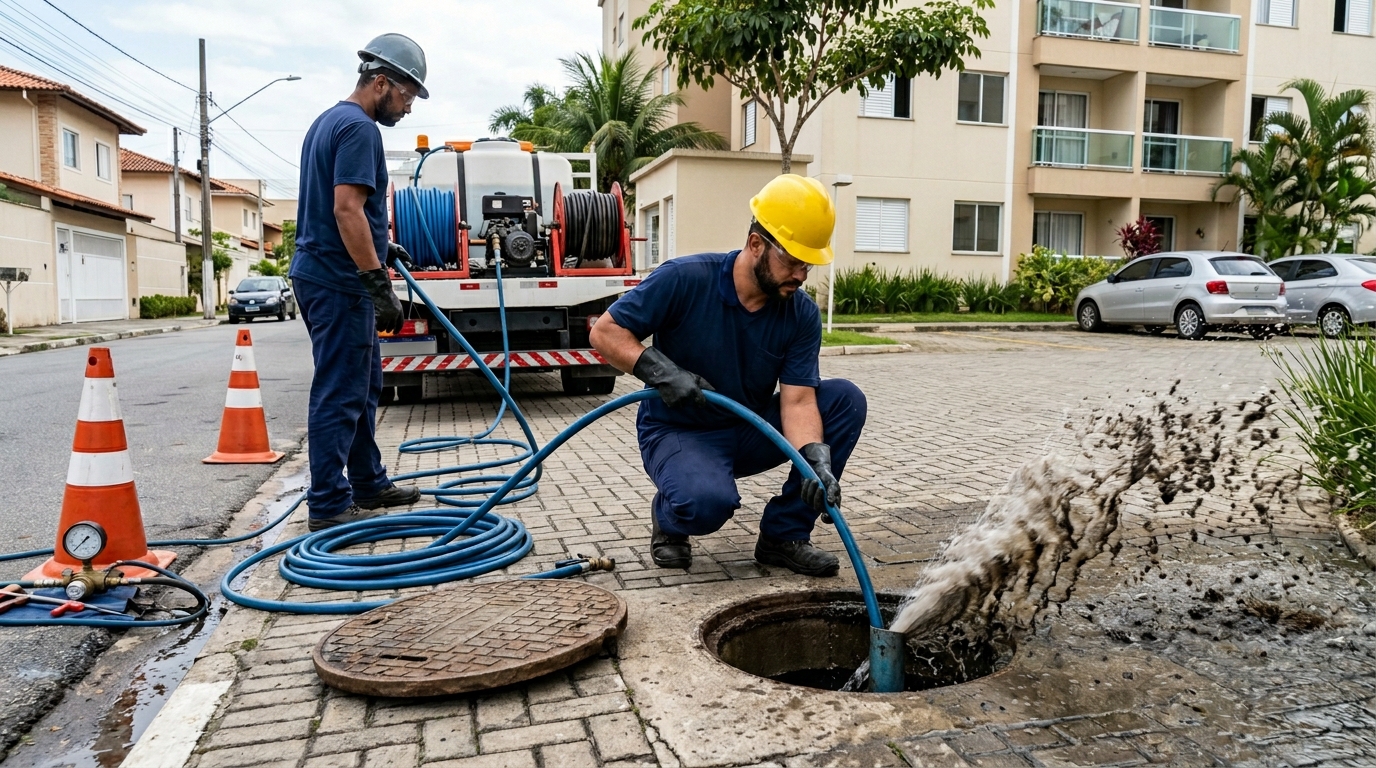 Desobstrução com Alta Pressão em Belém‑PA