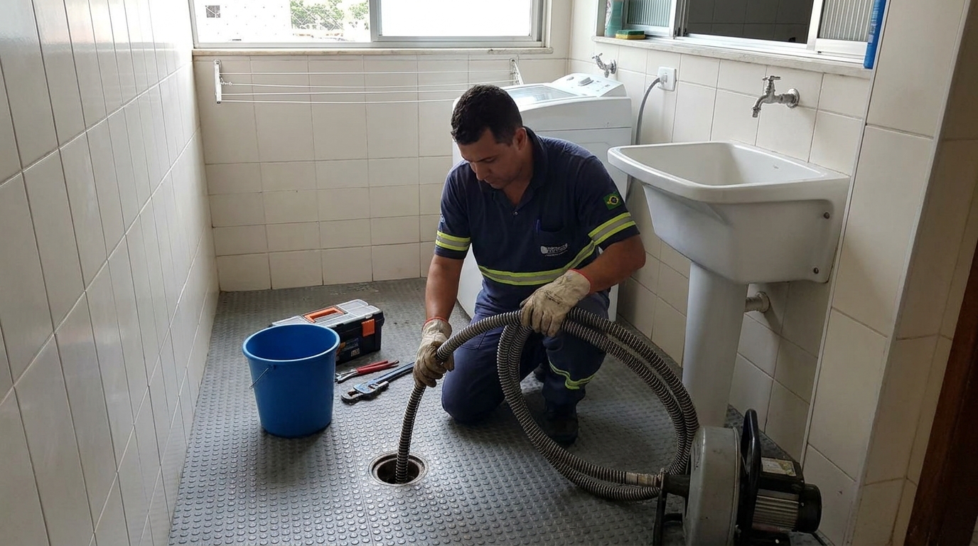 Desobstrução na Cozinha em Belém‑PA