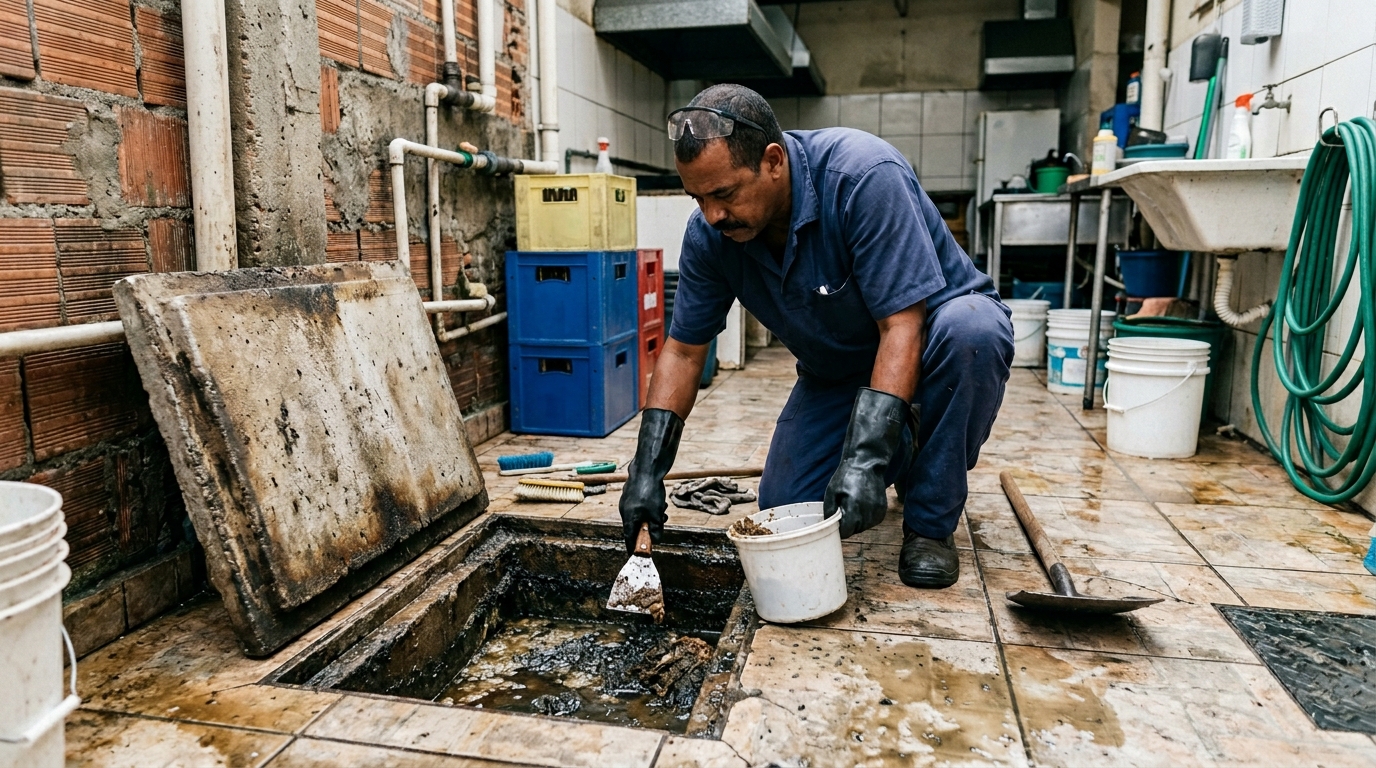 Esvaziamento de Caixa de Gordura em Belém‑PA