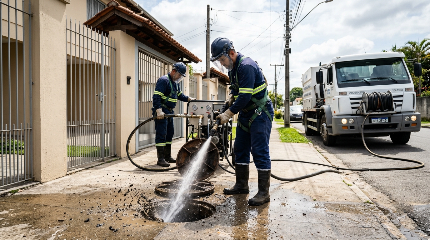 Limpeza de Tubulação com Hidrojato em Belém‑PA